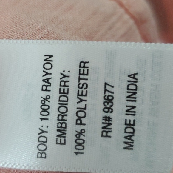 NWT St Johns Bay Womens Top Pink flowy cold shoulder Blouse Size XXL - Picture 8 of 9